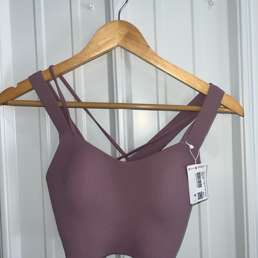 Lululemon Purple Performance Bra with Wide Straps
